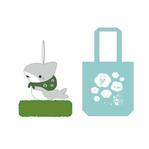 おでかけ子ザメ 肩乗りぬいぐるみ付きエコバッグ A