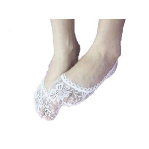【在庫セール】かわいい花柄総レースフットカバー...の詳細画像1
