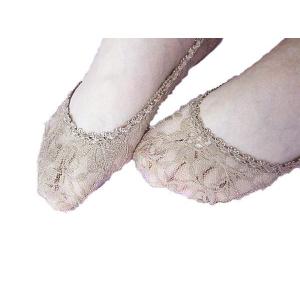 【在庫セール】かわいい花柄総レースフットカバー...の詳細画像2