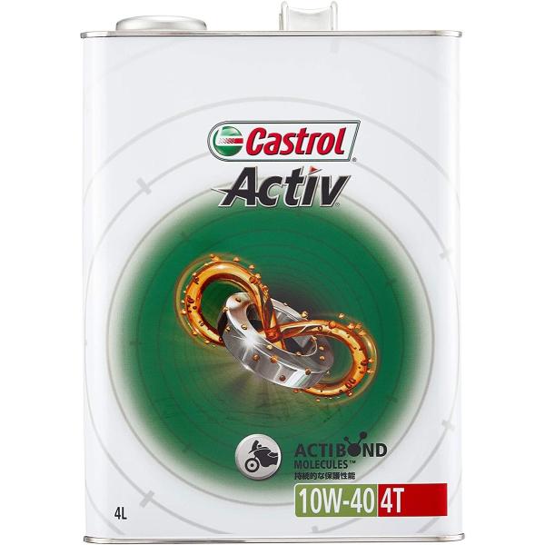 Castrol ACTIV 4T 10W-40【4L ×1缶】JASO MA カストロール アクティ...