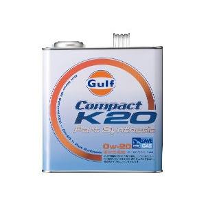 【全国送料無料】Gulf COMPACT K20 エンジンオイル【0W-20 3L×6缶】 ガルフ ...