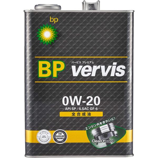 BP vervis プレミアム【0W-20 4L×6缶】API:SN ILSAC:GF-5 全合成油...