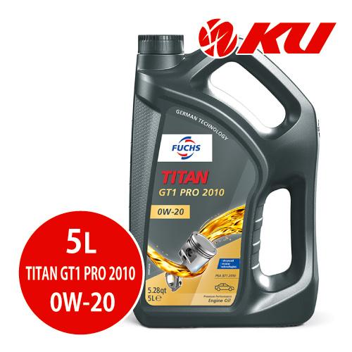 日本正規品 FUCHS TITAN GT1 PRO 2010 SAE 0W-20 5L×1缶 API...