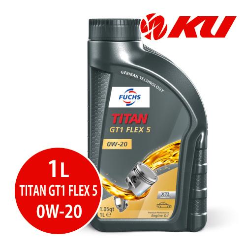 日本正規品 FUCHS TITAN GT1 FLEX 5 SAE 0W20 1L ×1缶 ACEA ...