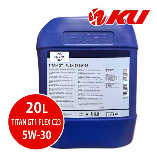 日本正規品 FUCHS TITAN GT1 FLEX C23 SAE 5W30  20L  ACEA...