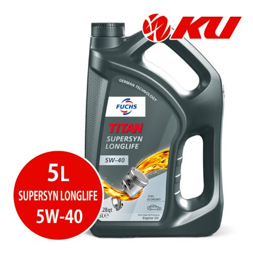 日本正規品 FUCHS TITAN SUPERSYN LONGLIFE SAE 5W40 5L×1缶...