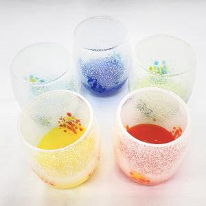 琉球ガラス 稲嶺盛吉 小皿 泡ガラス 母の日 父の日 お祝い (B) : NEU