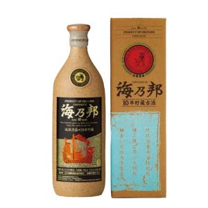 泡盛 海乃邦 10年 43度 720ml 沖縄県酒造協同組合 焼酎 沖縄土産 ギフト 家飲み