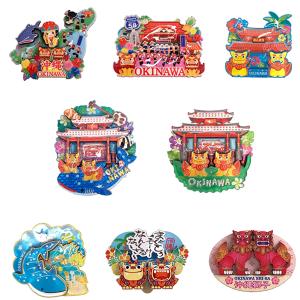 雑貨 沖縄 お土産 マグネット 冷蔵庫 かわいい 木製マグネット : 琉球 