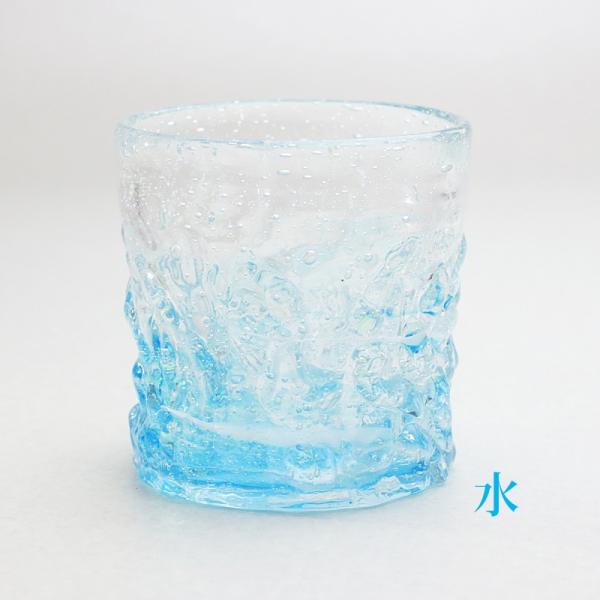 琉球ガラス グラス コップ 石 ホタル石 沖縄 お土産 ギフト ロック 冷茶 ホタル珊瑚グラス