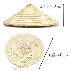 沖縄 沖縄本島 琉球 笠 畑 クバ笠 帽子 沖...の詳細画像1