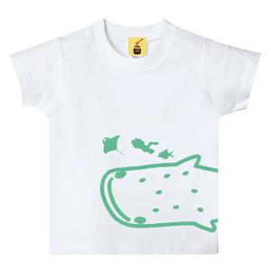 沖縄 Tシャツ 親子お揃い キッズ ペア お土産 半袖 綿100% コットン JAM MARKET ジンベエザメ｜琉球ガラス専門店kubagasaya