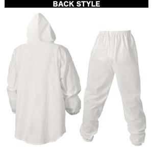 シンメン ポケット付塗装服 5021 オフホワ...の詳細画像2