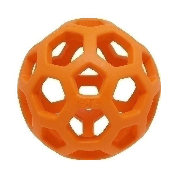 （まとめ）ホーリーローラーボール ミニ オレンジ〔×3セット〕 (犬用玩具)