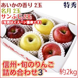 お歳暮ギフト りんごセット３  約2kg 6玉 贈り物に最適りんご詰めあわせ｜kudamonoya