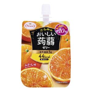 たらみ おいしい蒟蒻ゼリー みかん味 150g ×6個｜kudos7