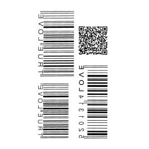 タトゥーシール バーコード ワンポイント 77