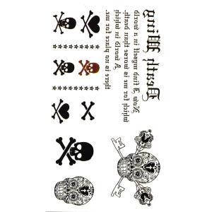 タトゥーシール 骸骨 髑髏 ワンポイント 146