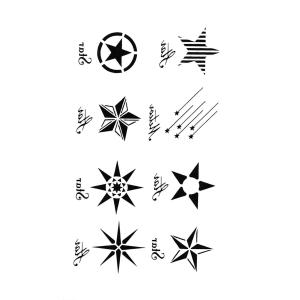 タトゥーシール 星 スター ワンポイント 166