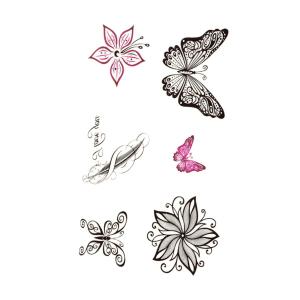 タトゥーシール 蝶 花びら ワンポイント 168