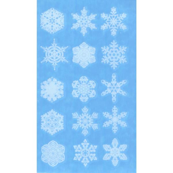 タトゥーシール 指 雪の結晶 ホワイト ワンポイント 187e