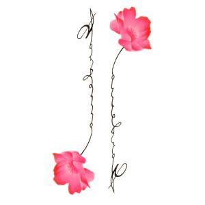 タトゥーシール 水彩画風 花 ワンポイント 127