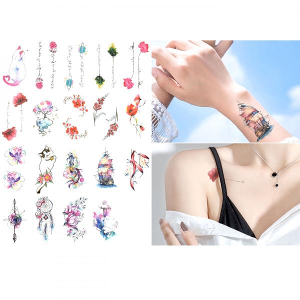 タトゥーシール 水彩画風イラスト ワンポイント RC