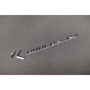 KUHLロゴマーク エンブレム マットブラック 【サイズ : 横160mm × 縦 
