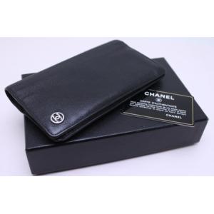 CHANEL（シャネル） 財布 エナメル シンボルチャーム 長財布 黒 : くい