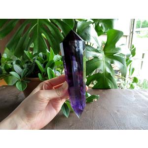 アメジストヴォーゲルワンド 両剣水晶 ダブルポ...の詳細画像2