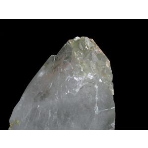 希少！カテドラル エピドートインクォーツ 天然水晶 原石 台付 鬮石