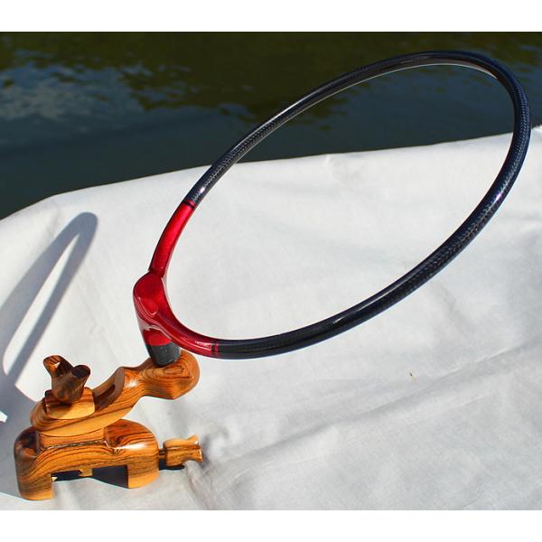 杉本智也モデル！タガヤサン弓型万力タモ置き台レッドカラーカーボン