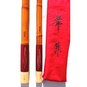 千望 希カーボン短竿用竿掛け2本物＋タモの柄1本もの セット 口巻