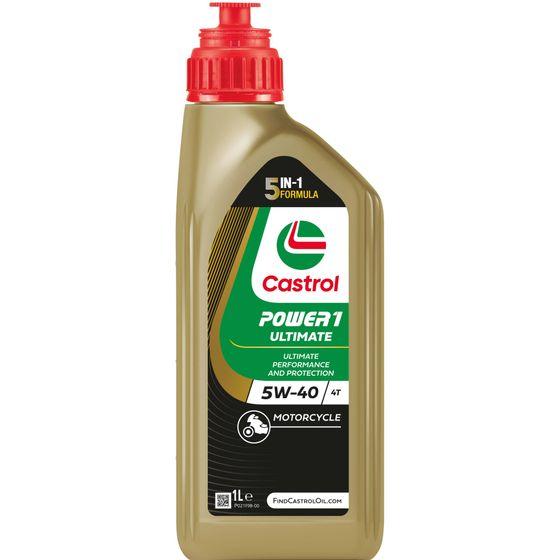 本国生産 Castrol カストロール  パワー1アルティメイト5W-40 4T モーターサイクル ...