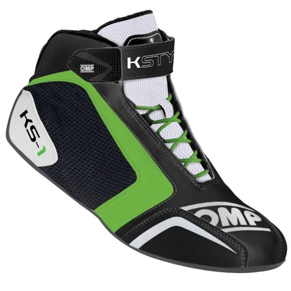 ☆【OMP】KS-1カート ブーツ 　ブラック/ホワイト/フルログリーン UK 6.5 / Eur ...