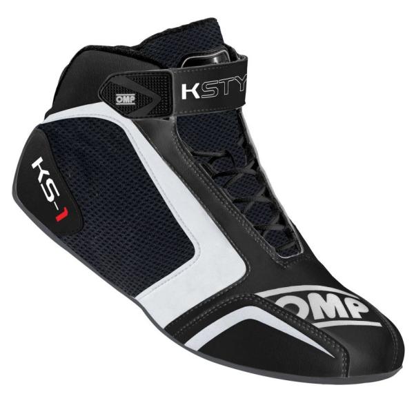 ☆【OMP】KS-1カート ブーツ 　ブラック/ホワイト/グレー UK 12 / Eur 47