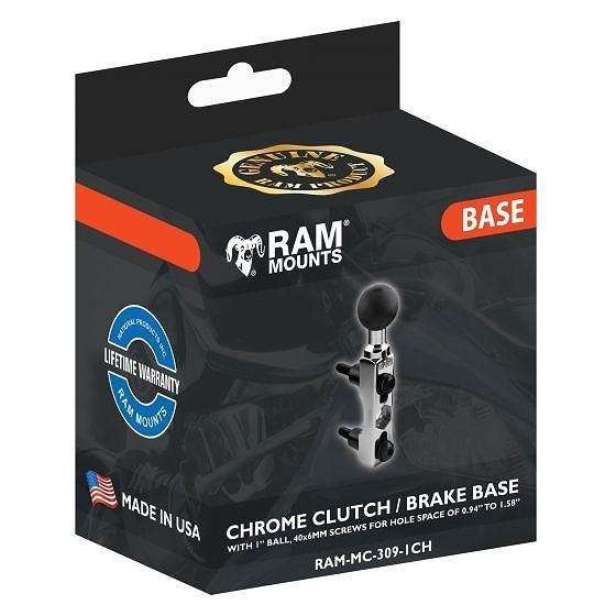 ☆【Ram】1インチのボールを搭載したモーターサイクルハンドルバーベース