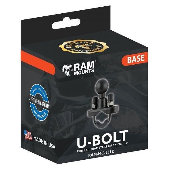 ☆【Ram】オートバイのUボルトベースを取り付けます