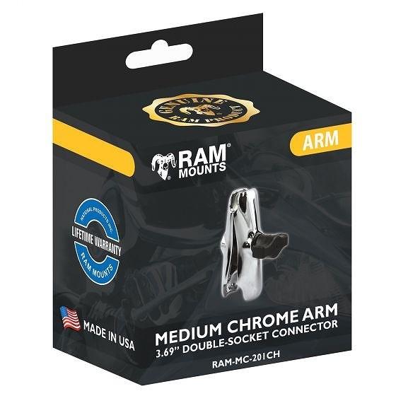 ☆【Ram】オートバイダブルソケットアーム1インチ用のマウント