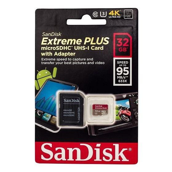 ☆【SanDisk】マイクロSDメモリーカード　32GB Extreme Plus