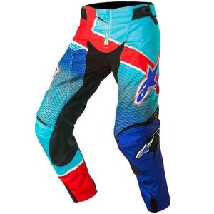 ☆【Alpinestars】Techstar Venomモトクロスパンツ - ブルー/シアン/レッド　UK 30｜kujirawebshop