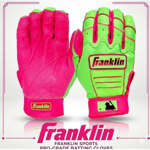 フランクリン【FRANKLIN】CFX-PRO　限定カラー　HI-LITE 　GRNAPL/PINK　20886　野球 ソフトボール　バッティンググラブ　メジャー　プロ野球　両手用