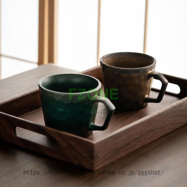 マグカップ おしゃれ 陶器 大きい かわいい シンプル コップ 和 緑 渋い 和風 グリーン 大 美...
