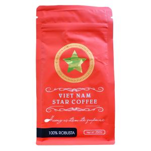 ベトナムコーヒー　ロブスタ　粉　レギュラー　KUKU VIETNAM STAR COFFEE ロブスタ　粉 250g｜kuku-vietnamcoffee