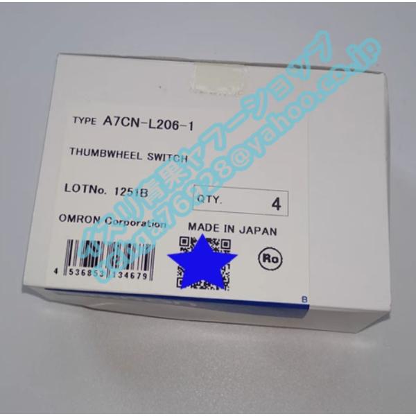 4個セット新品 OMRON オムロン A7CN-L206-1 カード式（前取付け）サムロータリスイッ...