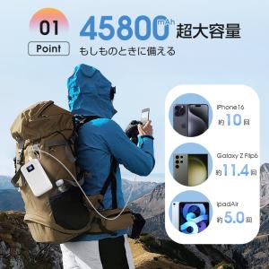 モバイルバッテリー 45800mAh 大容量 ...の詳細画像3