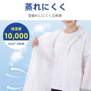 レインコート 自転車 リュック対応 レディース...の詳細画像5