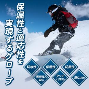 スキーグローブ スノー グローブ 5本指 手袋...の詳細画像2
