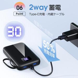 モバイルバッテリー 小型 薄型 スマホ充電器 ...の詳細画像3