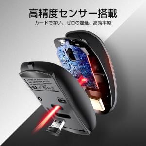 マウス ワイヤレスマウス 無線 超静音 バッテ...の詳細画像2